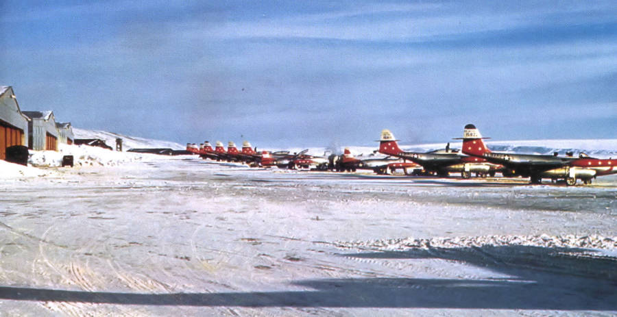Air Base Thule, the closest point of supply for Camp Century, in 1955